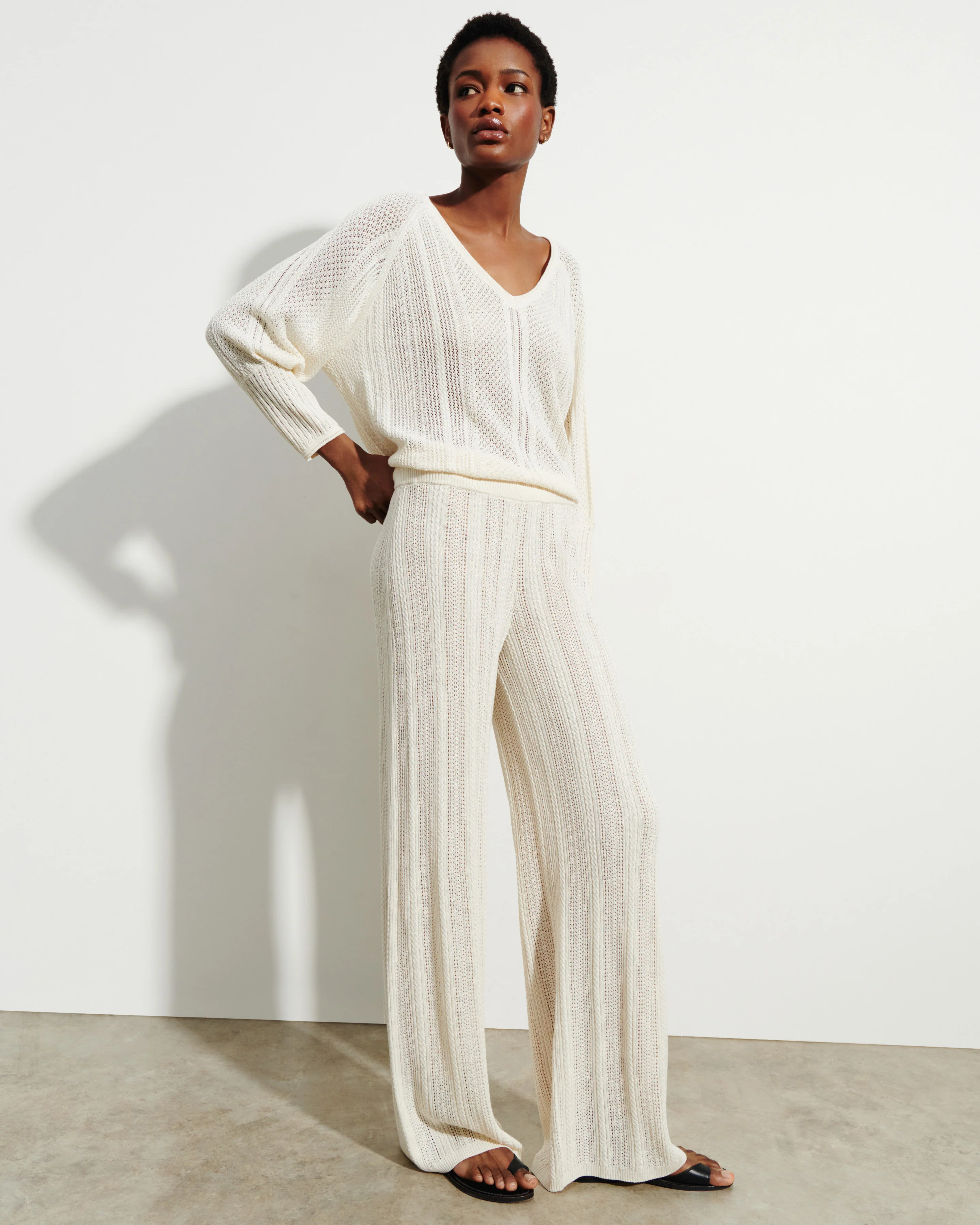 Pantalon pointelle