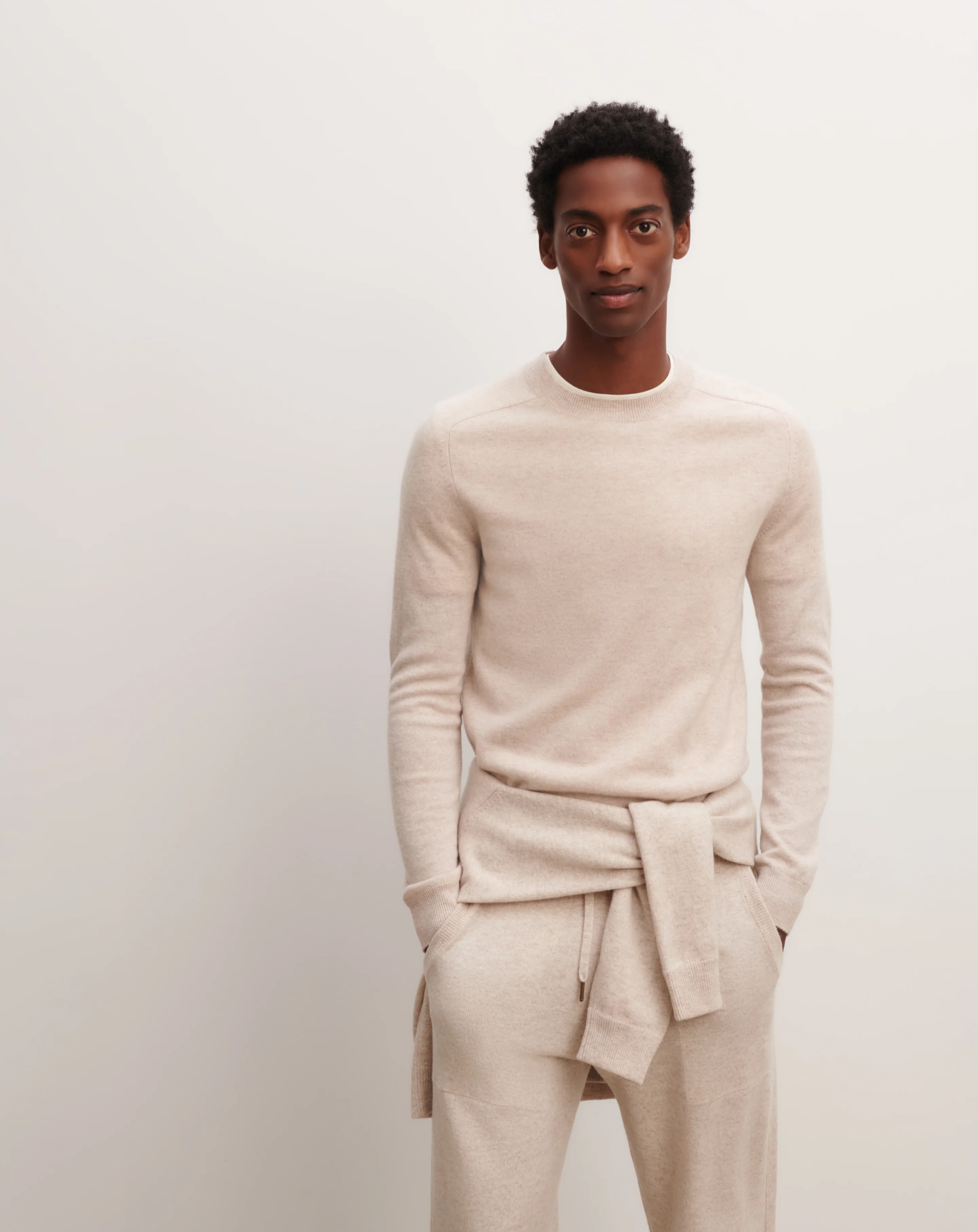 Pull col rond manches marteau