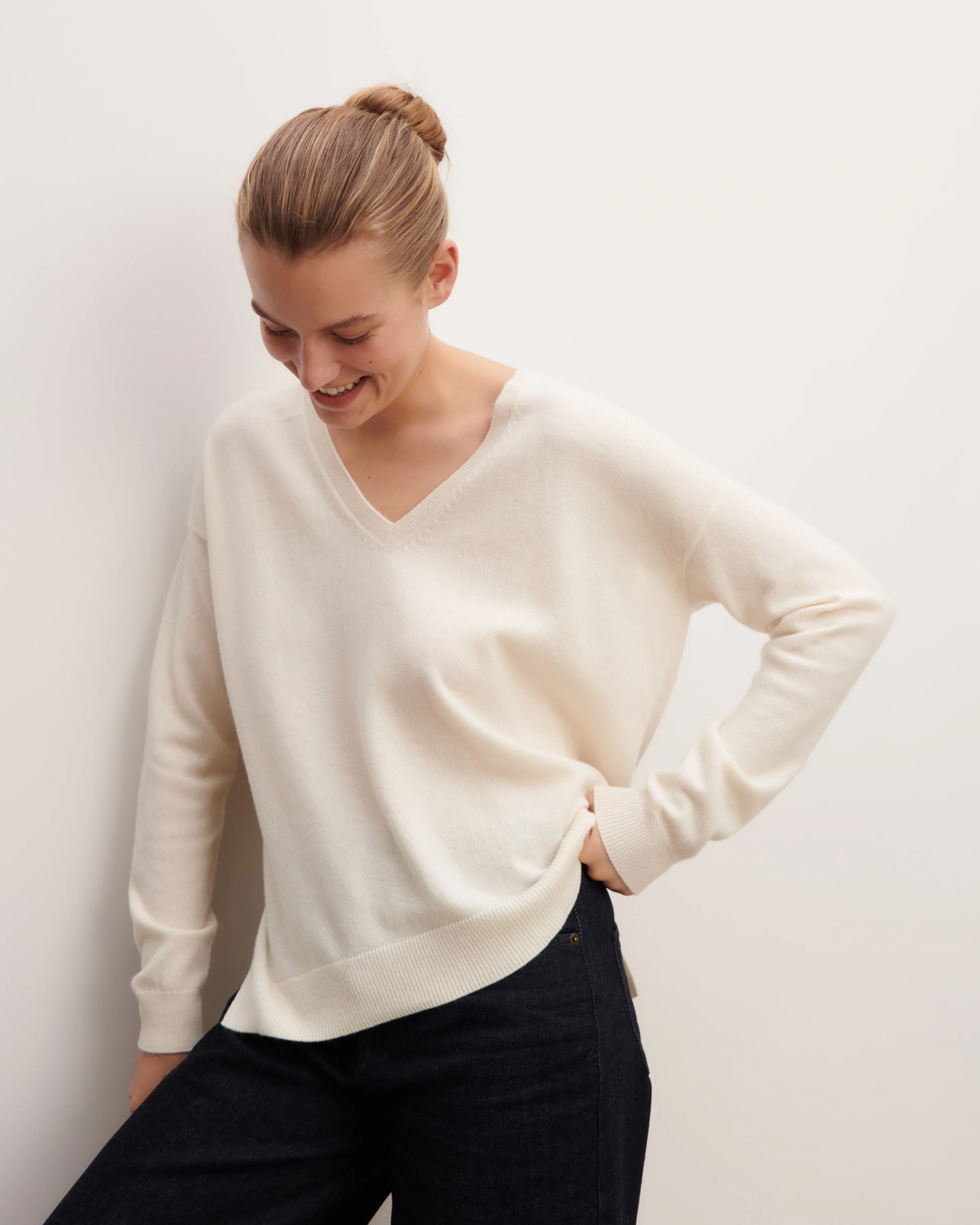 Pull col V ample fin - Image 2